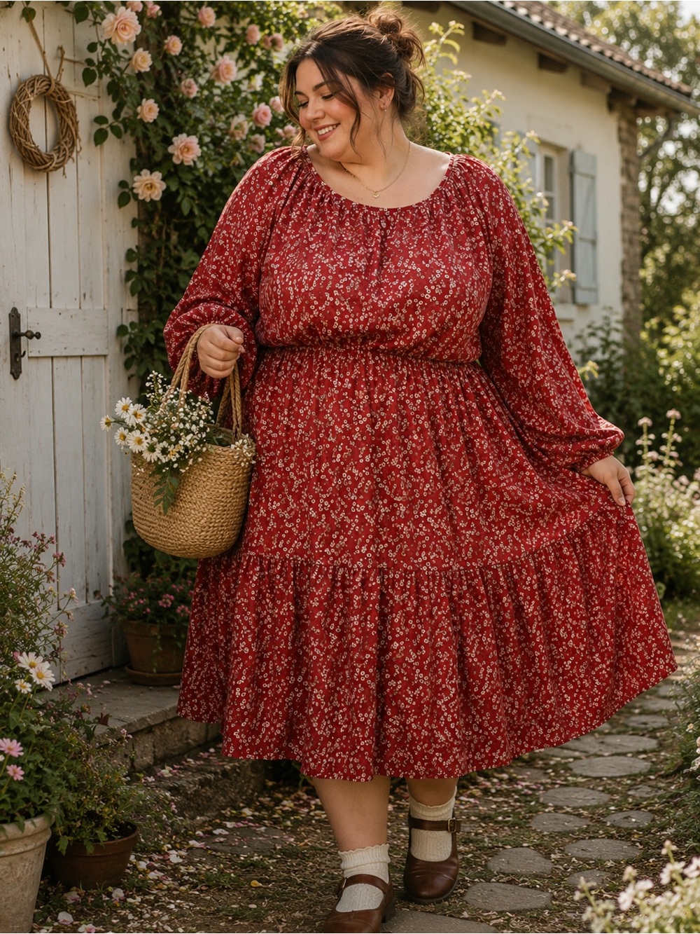 Hayden Los Angeles Floral Boho Dress Size 1X